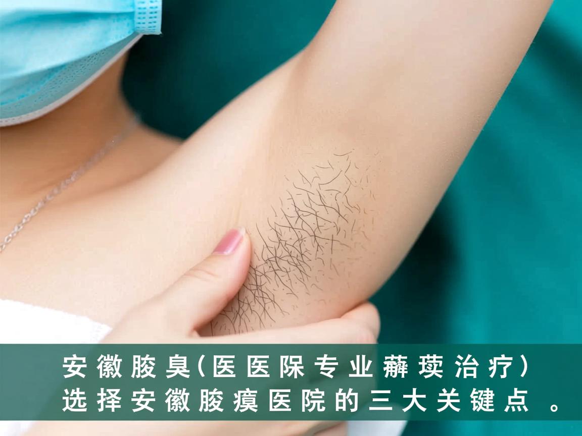 安徽腋臭医院专业解读腋臭治疗，选择安徽腋臭医院的三大关键点