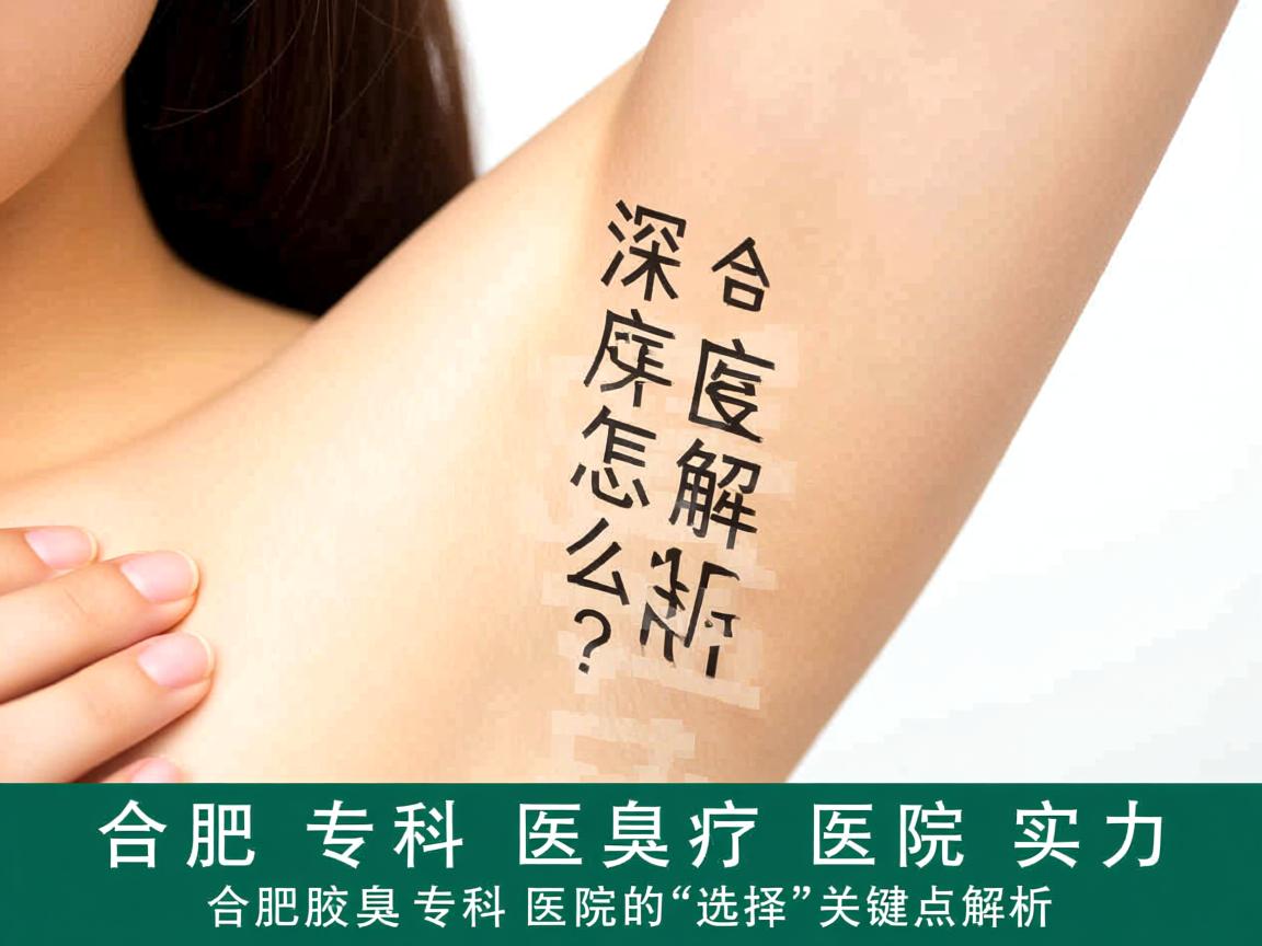 合肥腋臭专科医院怎么选？深度解析合肥腋臭专科医院实力
合肥腋臭专科医院的选择关键点解析