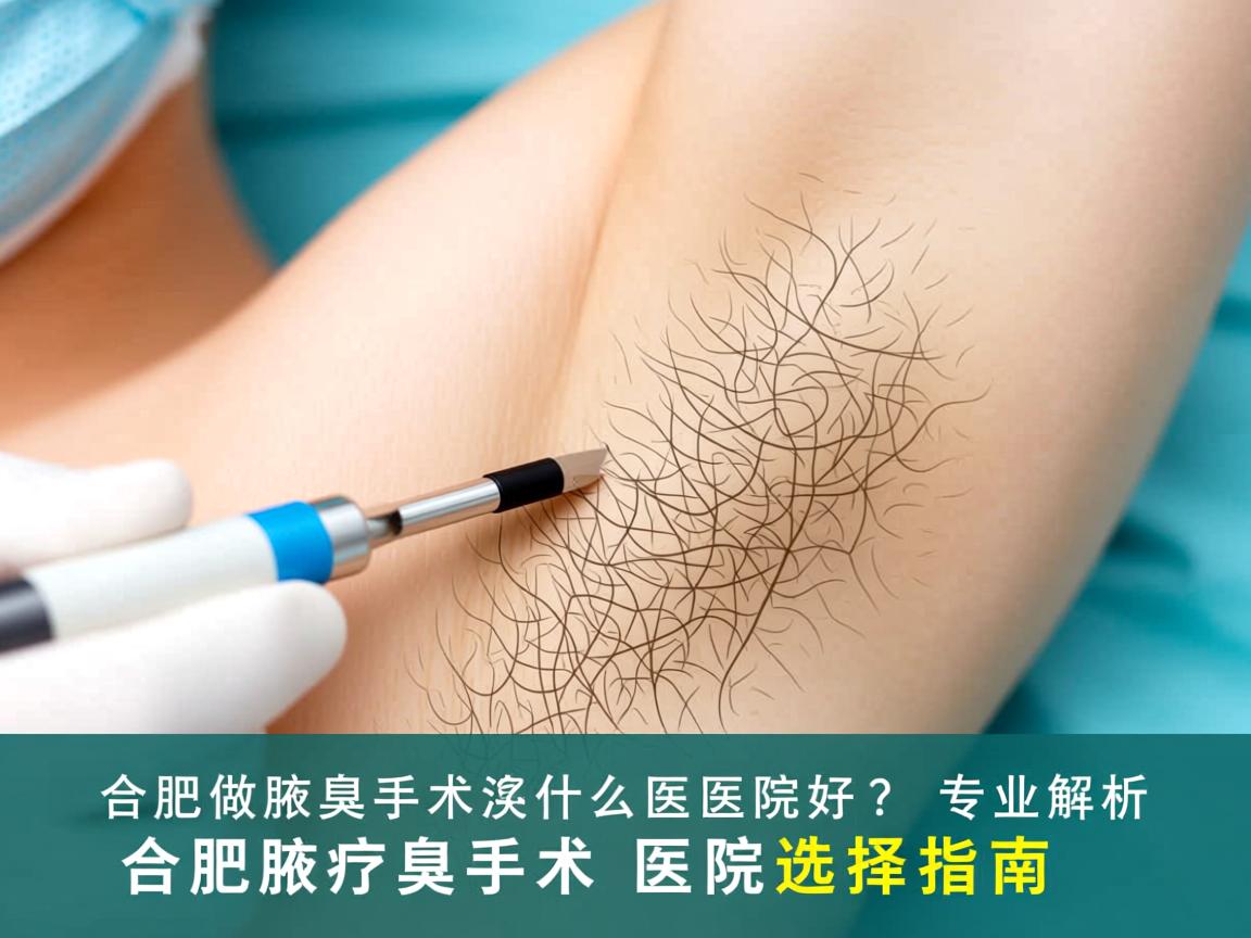 合肥做腋臭手术什么医院好？专业解析合肥腋臭手术医院选择指南