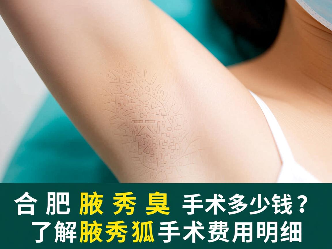 合肥腋秀腋臭手术多少钱？了解腋秀狐臭手术费用明细