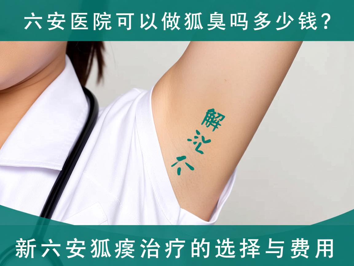 六安医院可以做狐臭吗多少钱？解析六安狐臭治疗的选择与费用