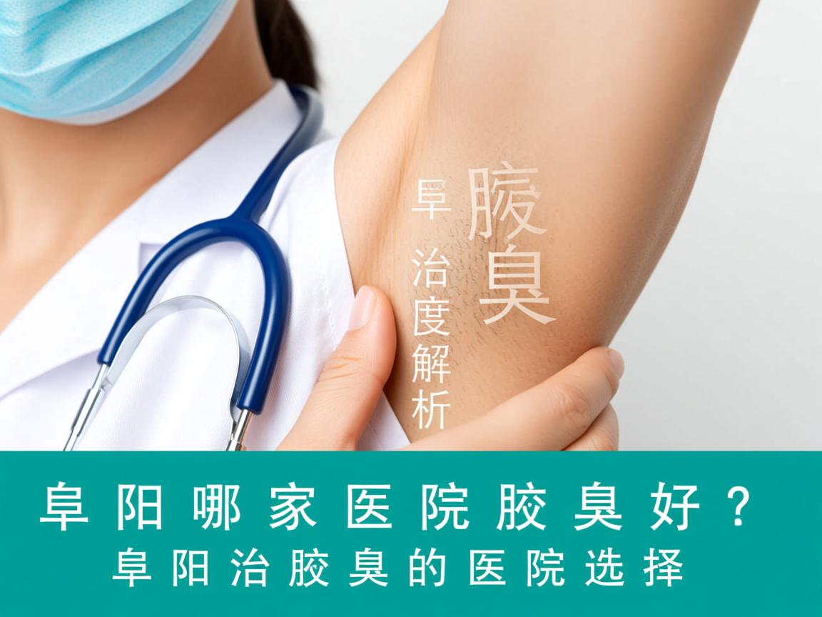 阜阳哪家医院治腋臭好？深度解析阜阳治腋臭的医院选择