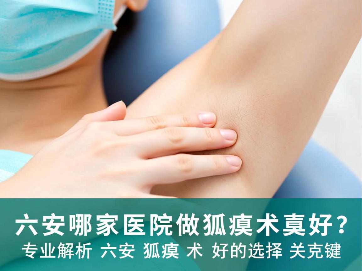 六安哪家医院做狐臭术好？专业解析六安狐臭术好的选择关键