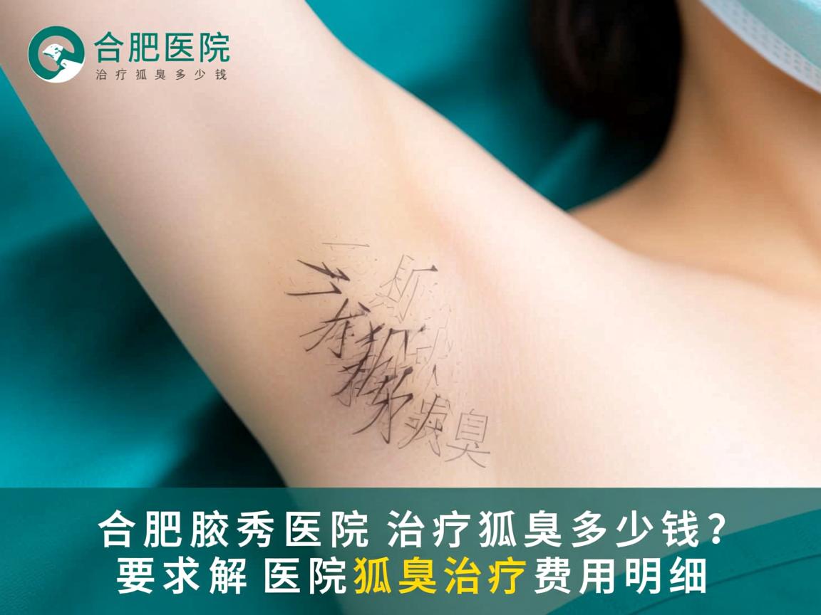 合肥腋秀医院治疗狐臭多少钱？解析腋秀医院狐臭治疗费用明细