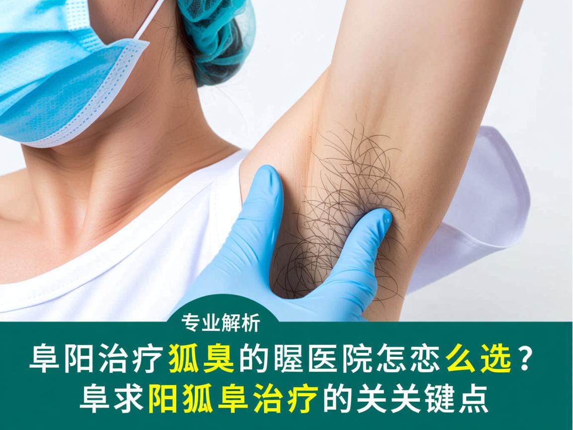 阜阳治疗狐臭的医院怎么选？专业解析阜阳狐臭治疗的关键点