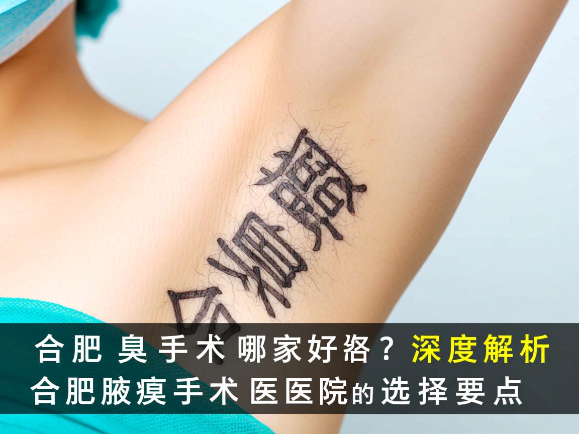 合肥腋臭手术哪家好？深度解析合肥腋臭手术医院的选择要点