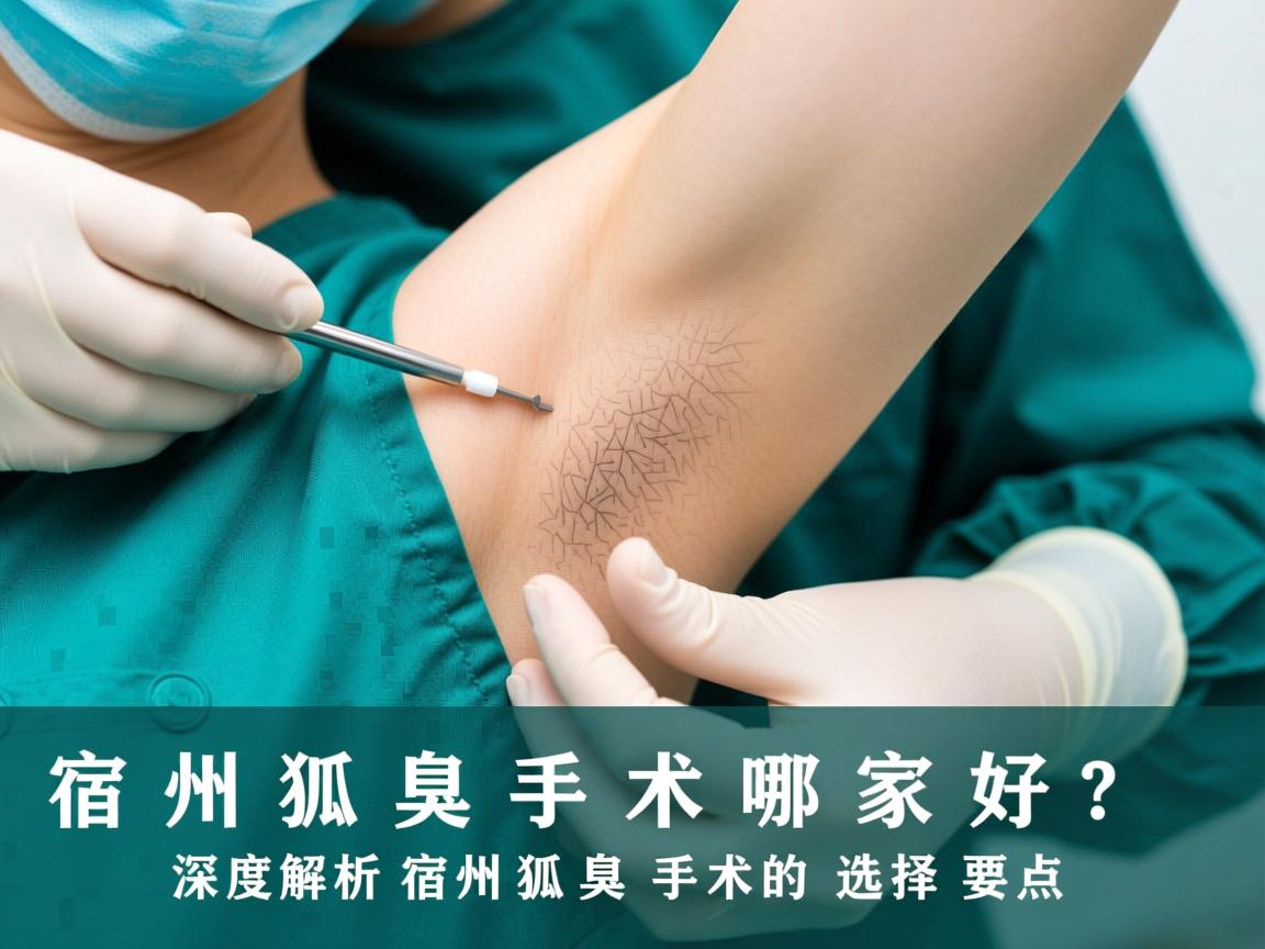 宿州狐臭手术哪家好？深度解析宿州狐臭手术的选择要点