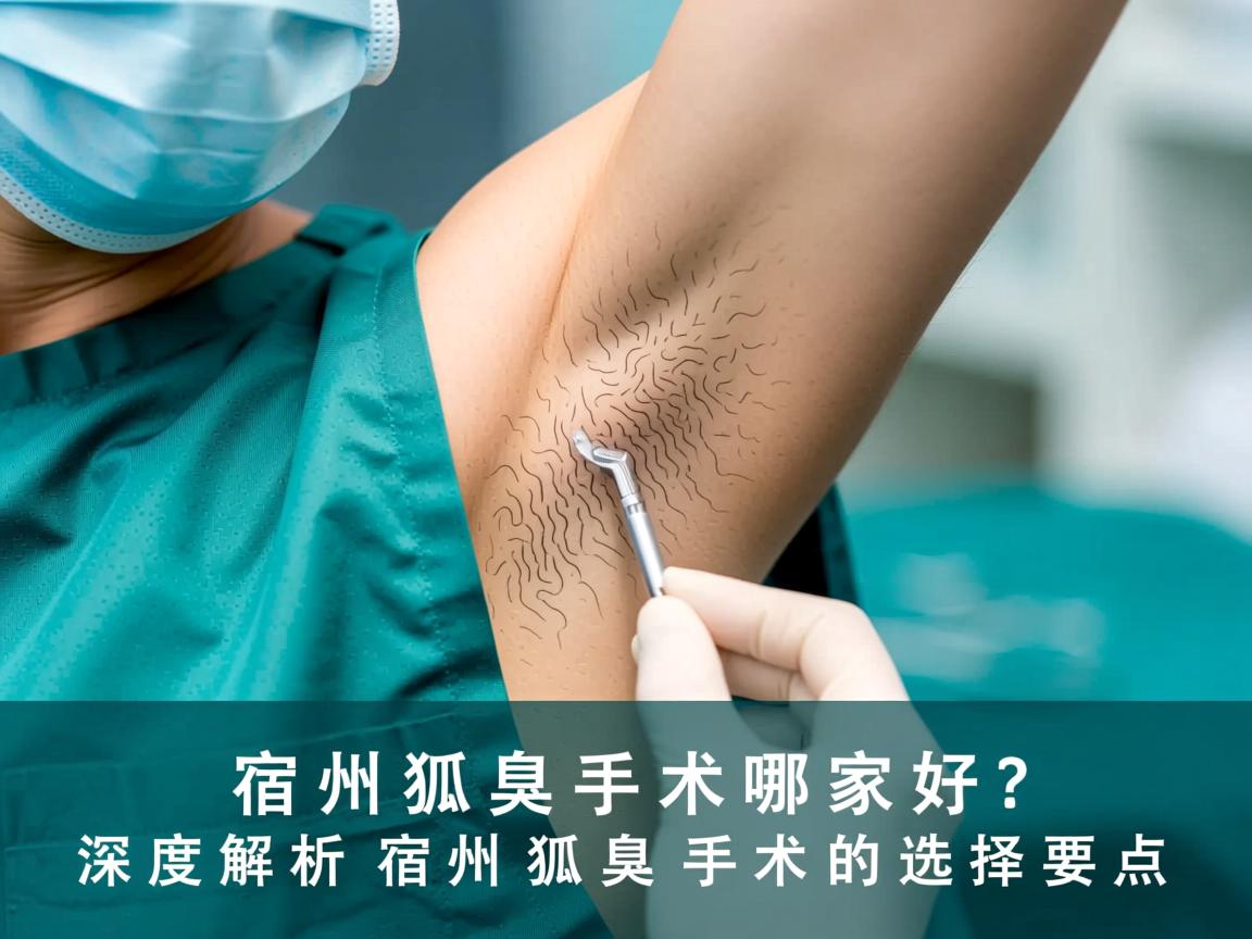 宿州狐臭手术哪家好？深度解析宿州狐臭手术的选择要点