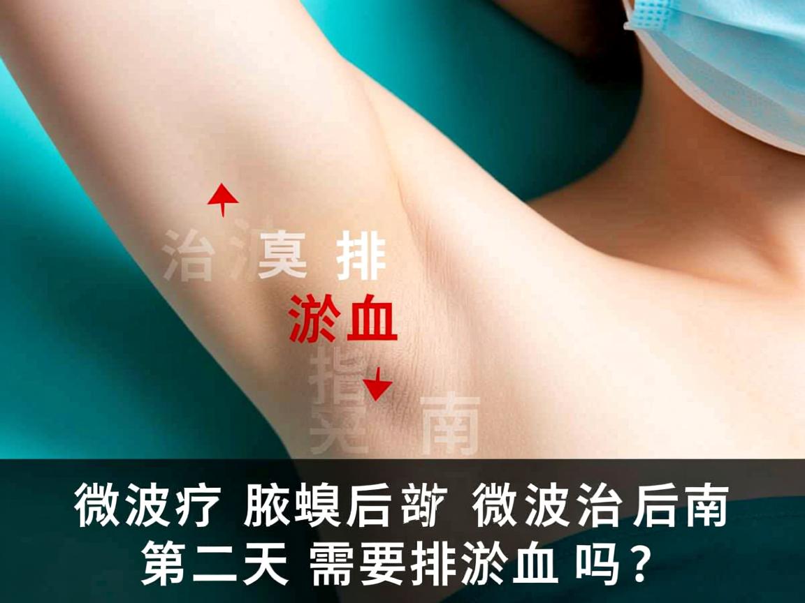 微波治疗腋臭后排淤血指南，微波治疗后第二天需要排淤血吗？