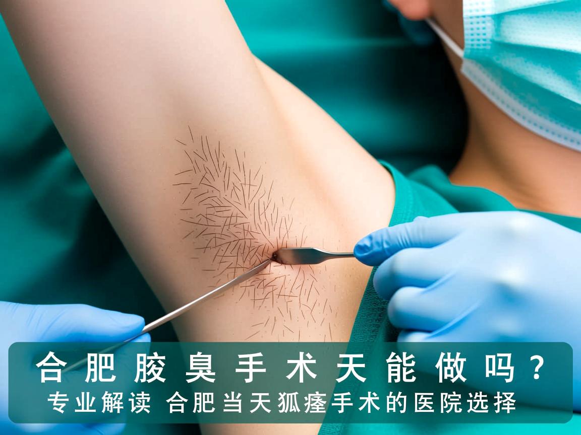 合肥腋臭手术当天能做吗？专业解读合肥当天狐臭手术的医院选择