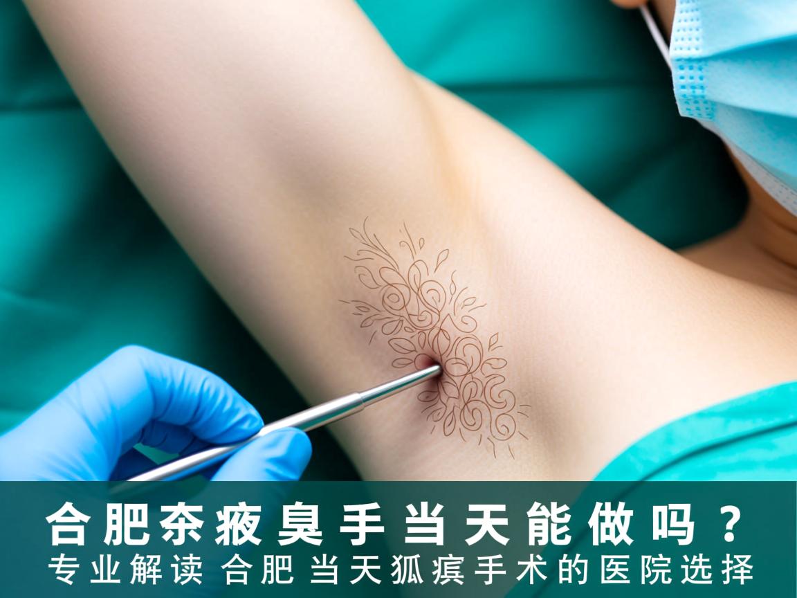 合肥腋臭手术当天能做吗？专业解读合肥当天狐臭手术的医院选择