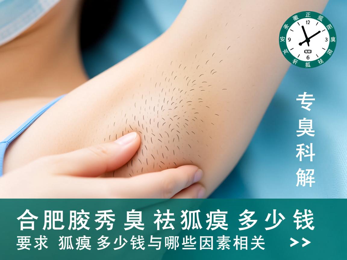 合肥腋秀腋臭专科解析，安徽正规狐臭医院祛狐臭多少钱，狐臭多少钱与哪些因素相关