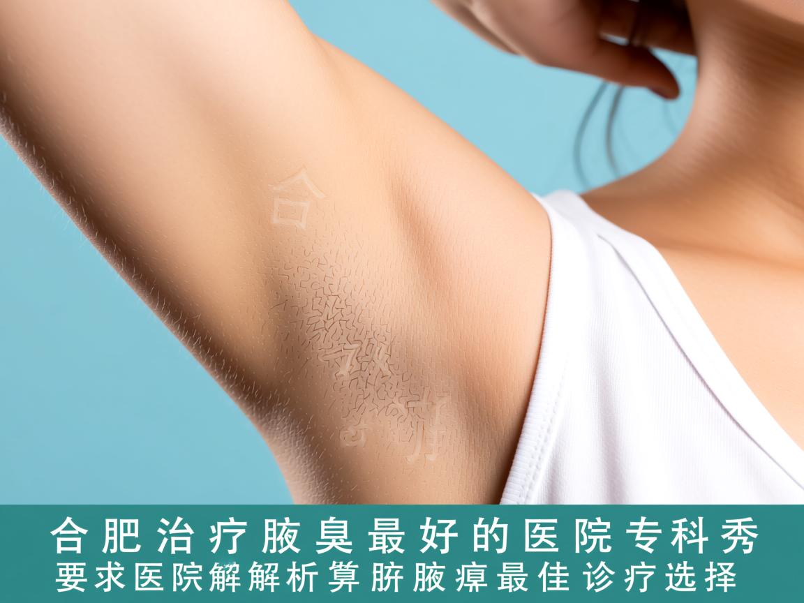 合肥治疗腋臭最好的医院，合肥腋秀专科医院解析腋臭最佳诊疗选择