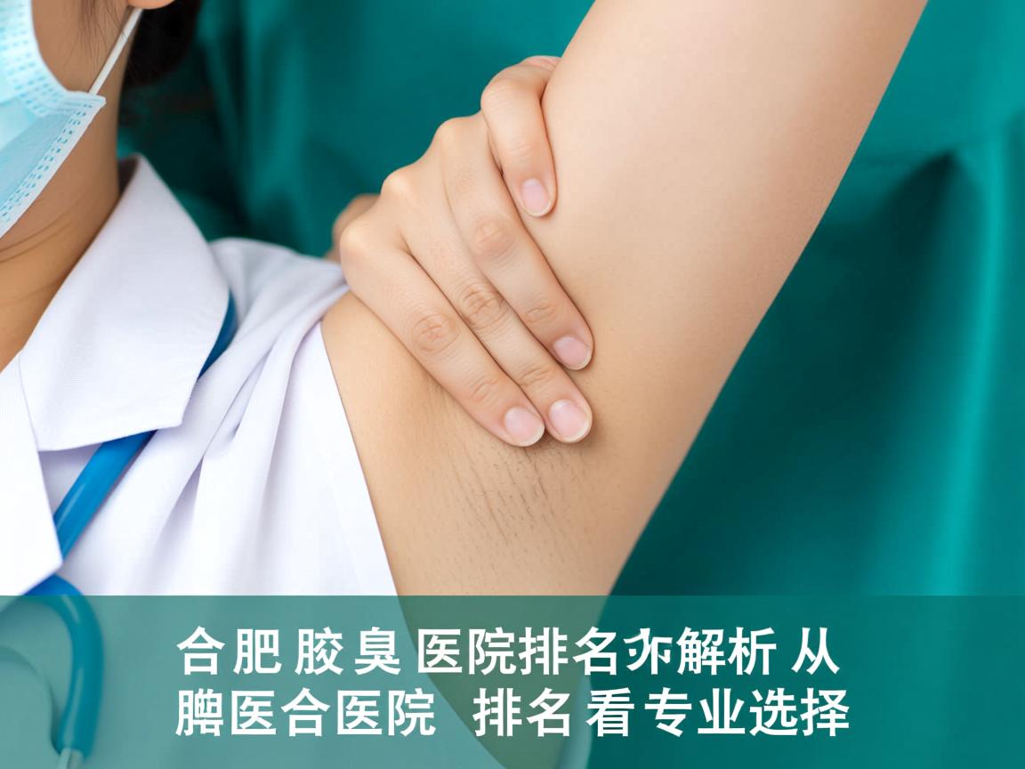 合肥腋臭医院排名解析，从合肥腋臭医院排名看专业选择