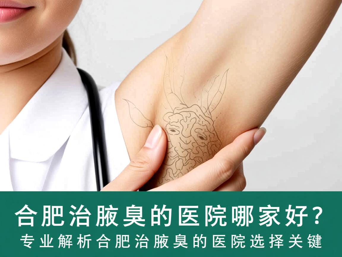 合肥治腋臭的医院哪家好？专业解析合肥治腋臭的医院选择关键