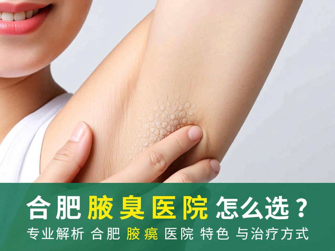 合肥腋臭医院怎么选？专业解析合肥腋臭医院特色与治疗方式