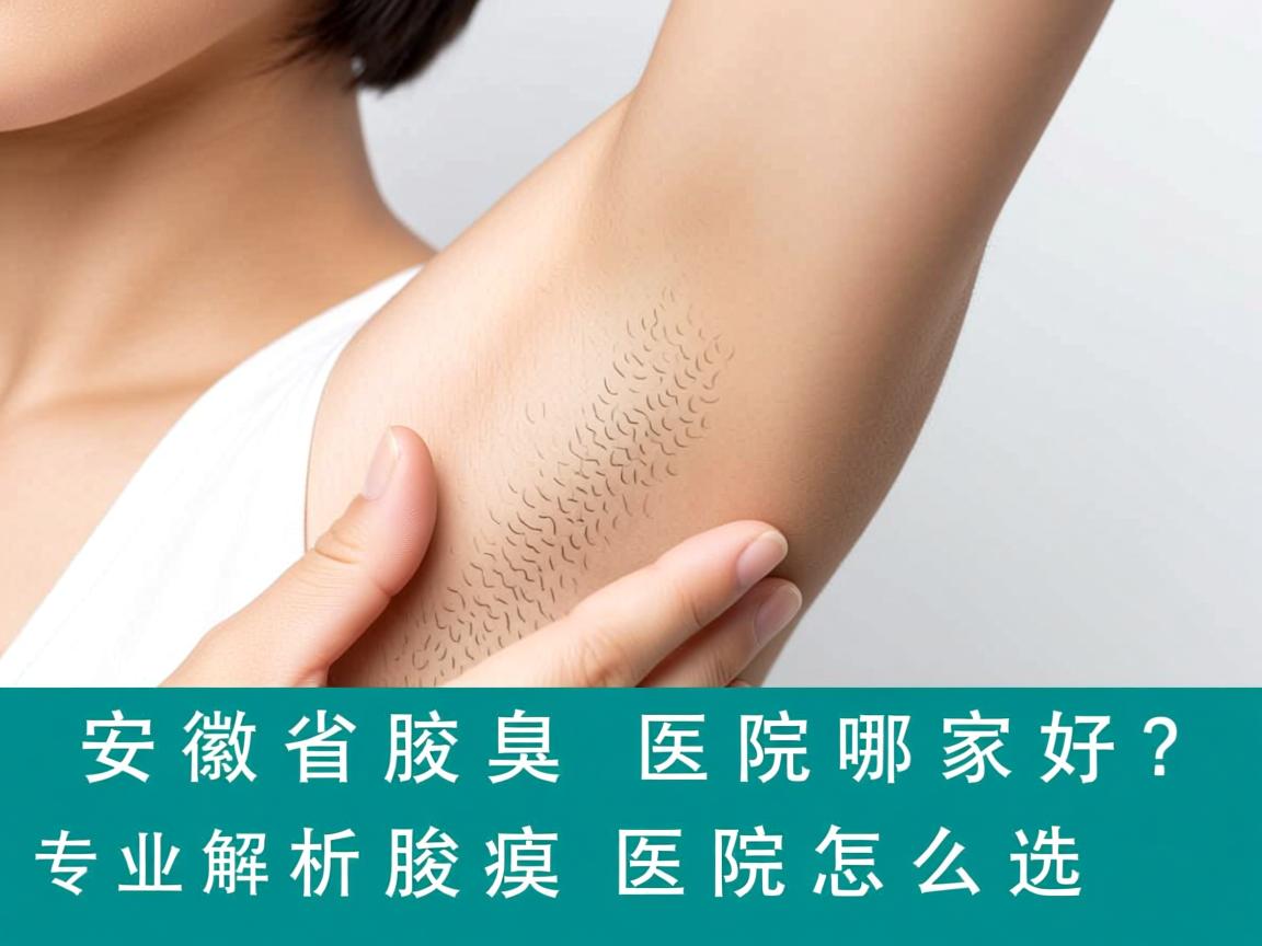 安徽省腋臭医院哪家好？专业解析腋臭医院怎么选