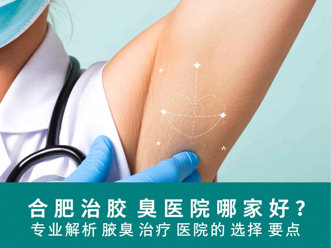 合肥治疗腋臭医院哪家好？专业解析腋臭治疗医院的选择要点