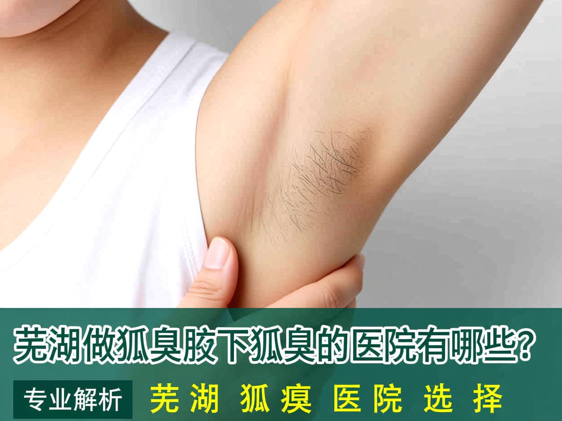 芜湖做狐臭腋下狐臭的医院有哪些？专业解析芜湖狐臭医院选择