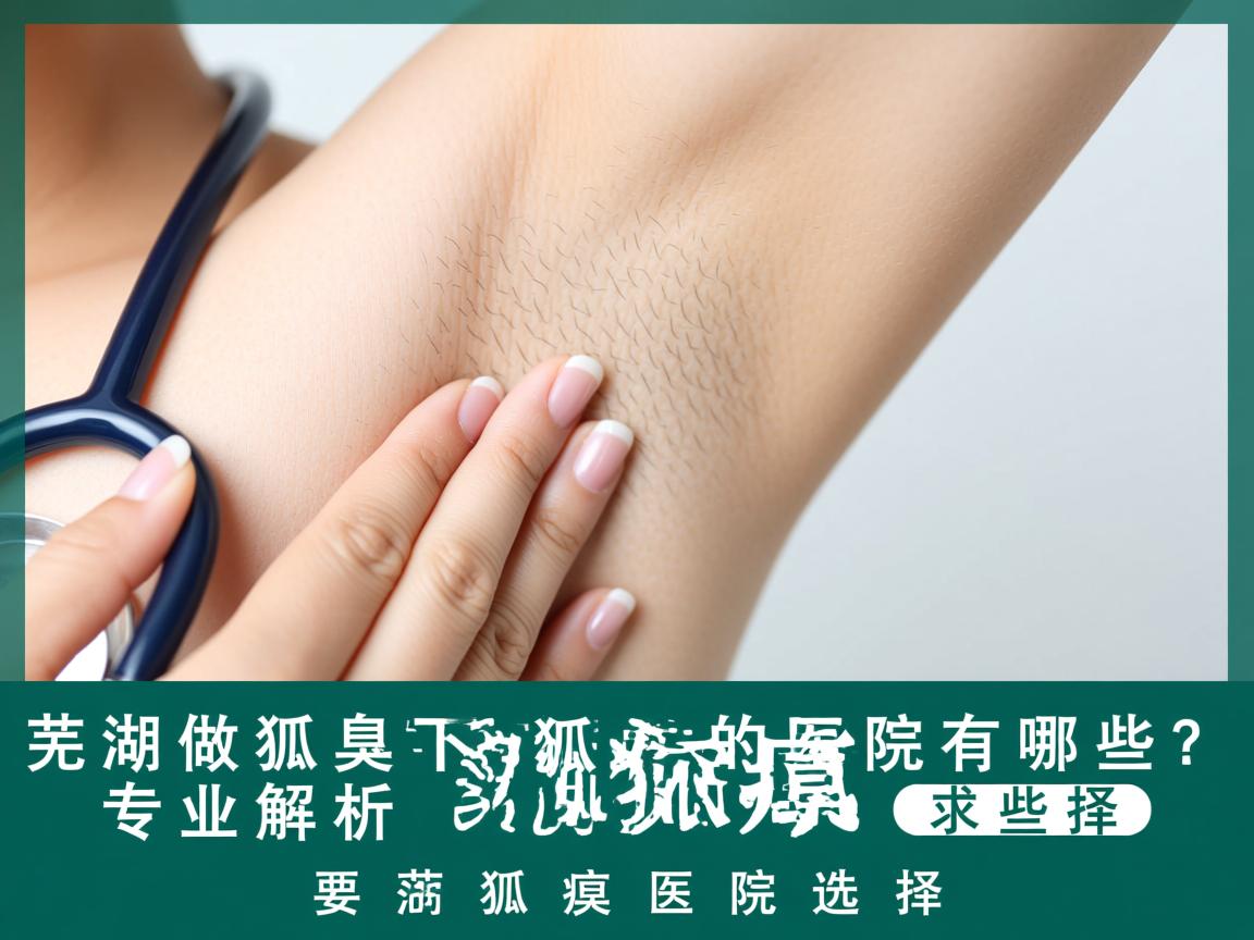芜湖做狐臭腋下狐臭的医院有哪些？专业解析芜湖狐臭医院选择