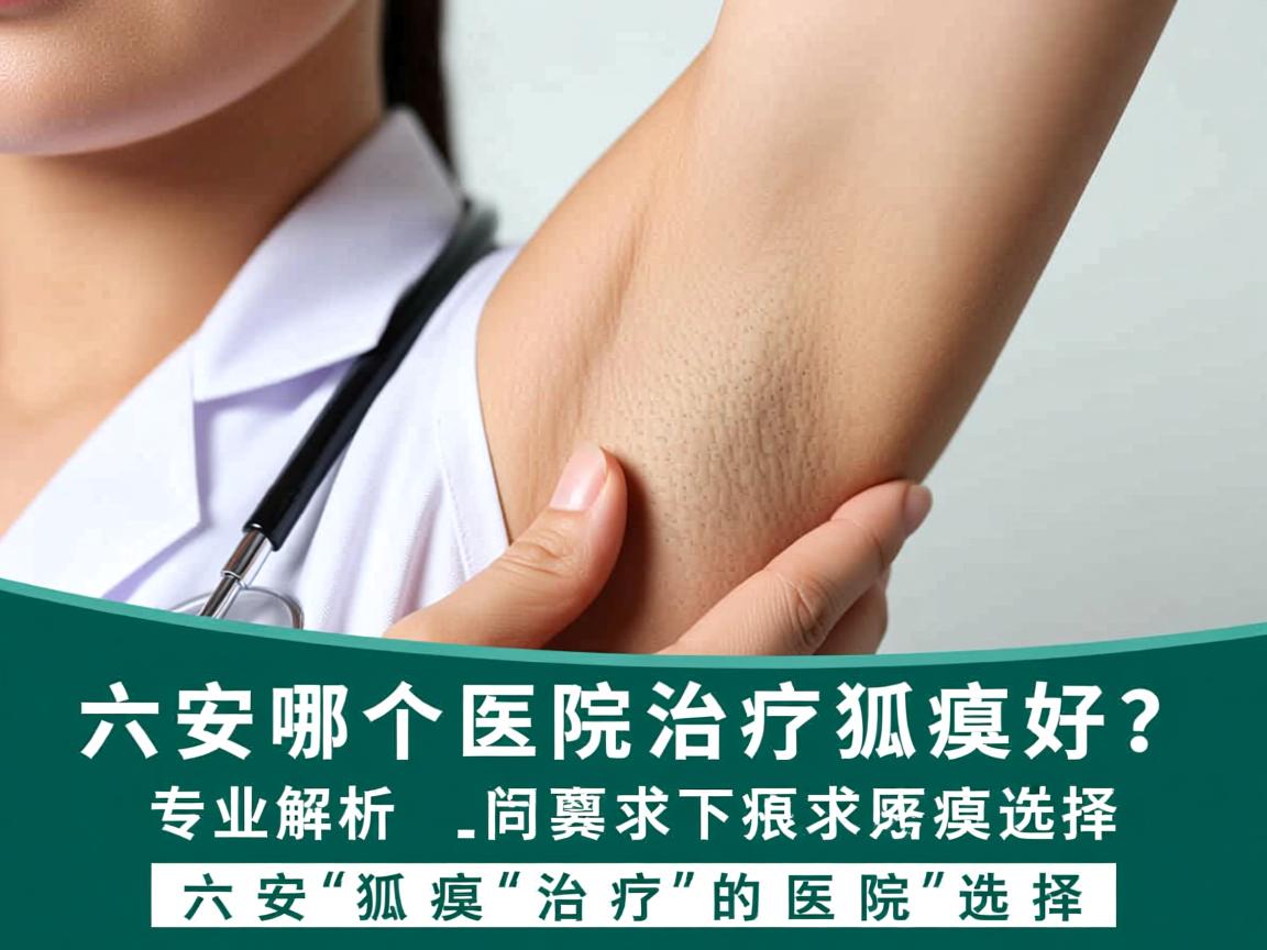 六安哪个医院治疗狐臭好？专业解析六安狐臭治疗的医院选择