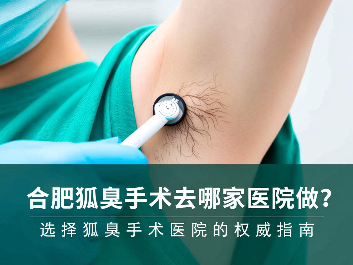 合肥狐臭手术去哪家医院做？选择狐臭手术医院的权威指南