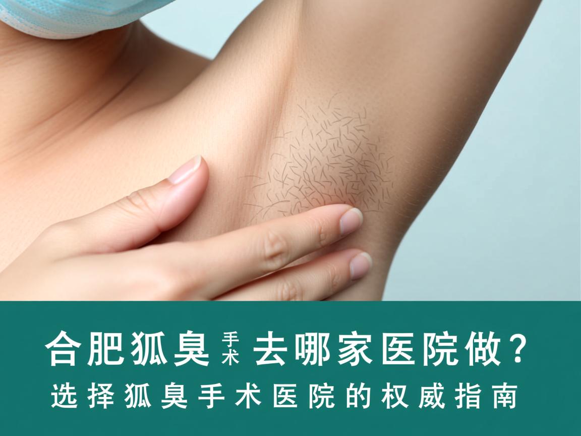 合肥狐臭手术去哪家医院做？选择狐臭手术医院的权威指南