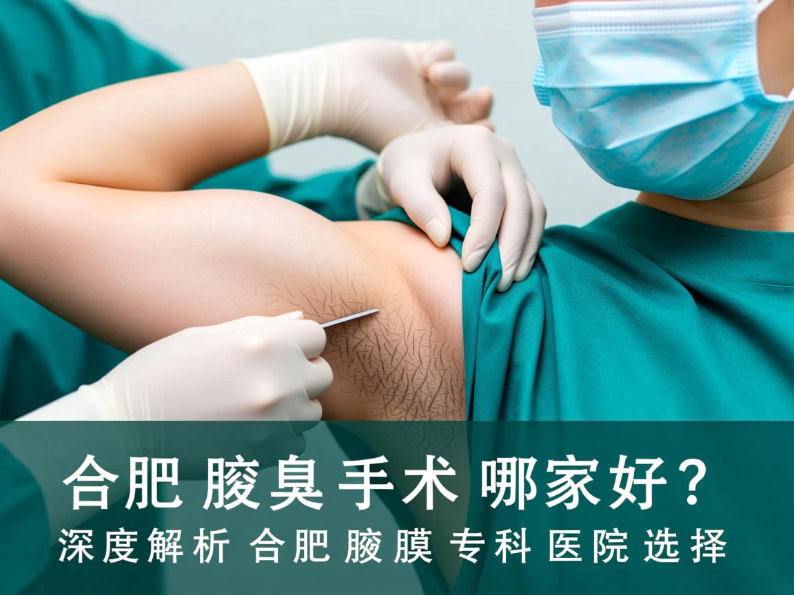 合肥腋臭手术哪家好？深度解析合肥腋臭专科医院选择