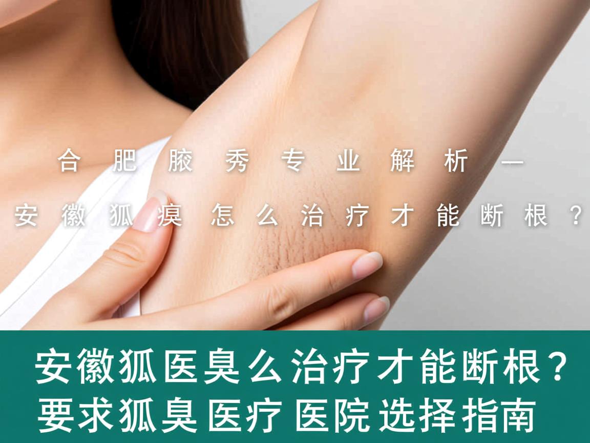 合肥腋秀专业解析，安徽狐臭怎么治疗才能断根？安徽狐臭治疗医院选择指南