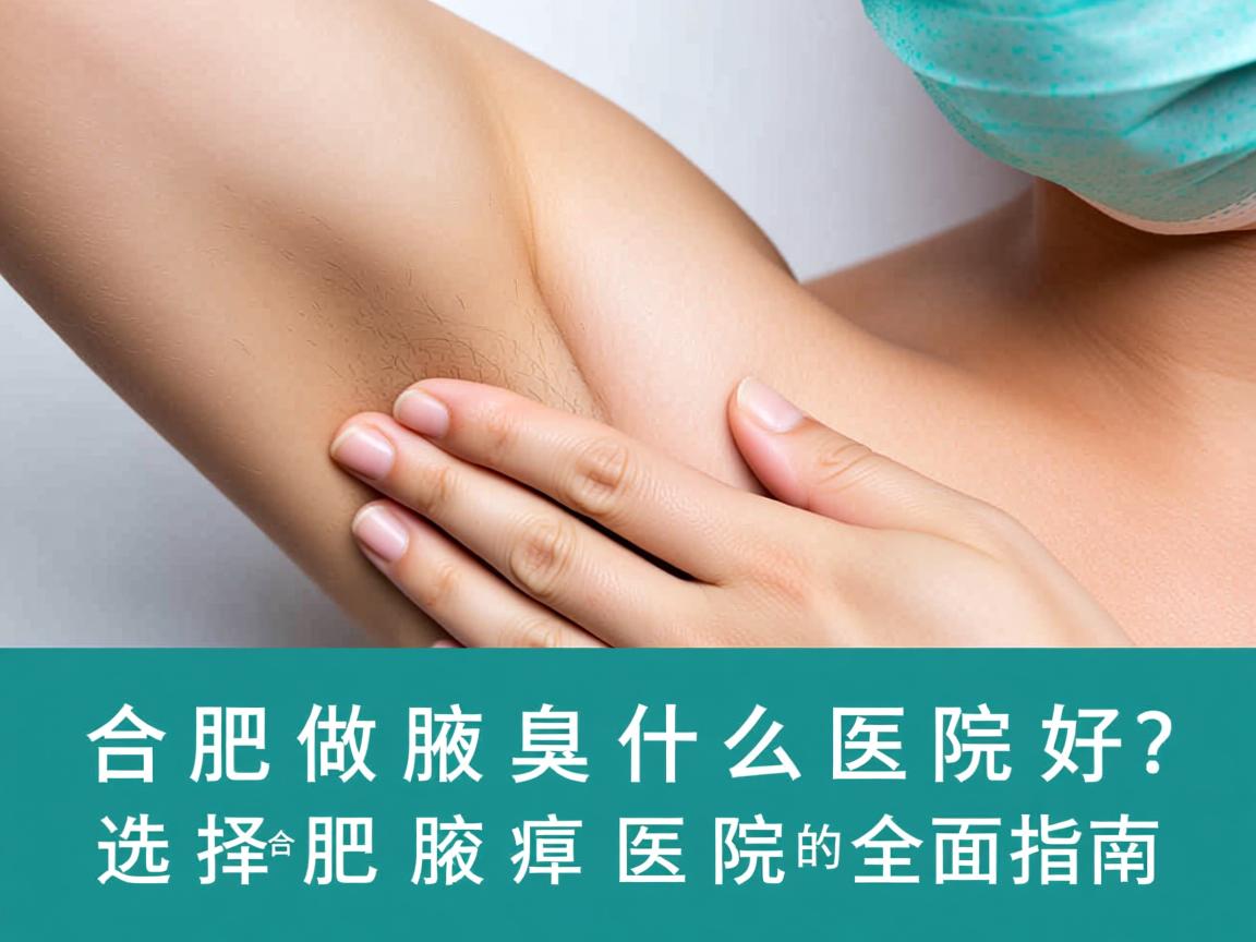 合肥做腋臭在什么医院做好？选择合肥腋臭医院的全面指南