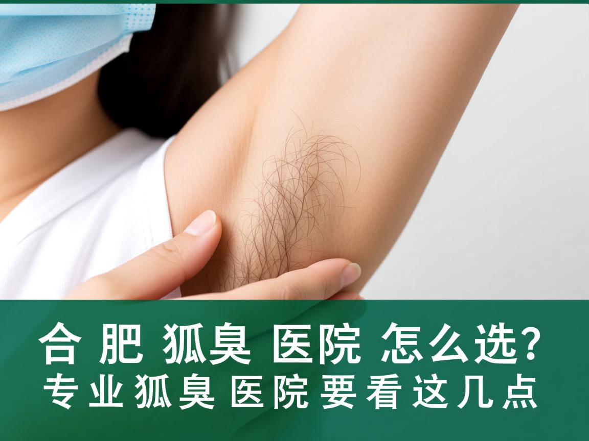 合肥狐臭医院怎么选？专业狐臭医院要看这几点