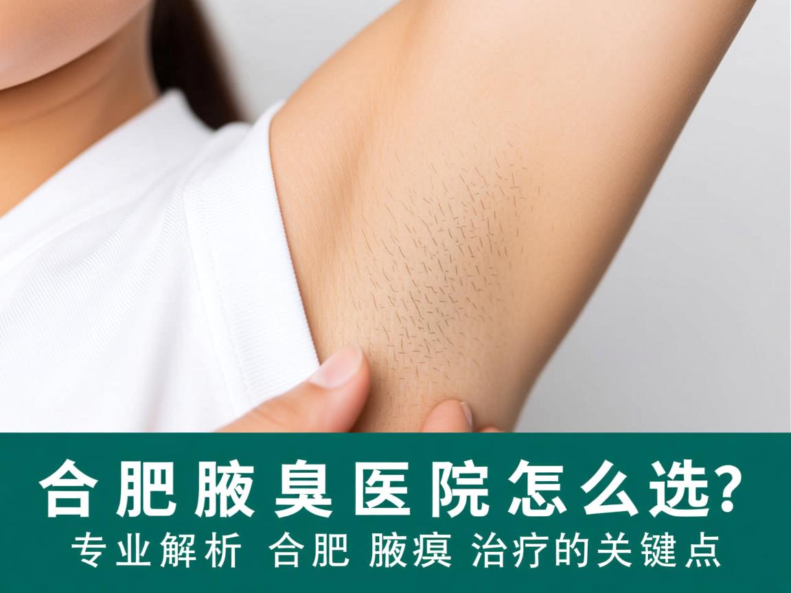 合肥腋臭医院怎么选？专业解析合肥腋臭治疗的关键点