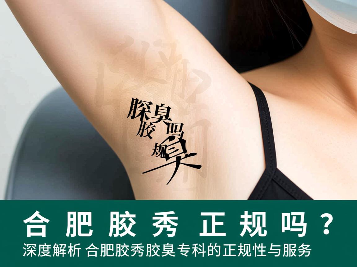合肥腋秀腋臭正规吗？深度解析合肥腋秀腋臭专科的正规性与服务