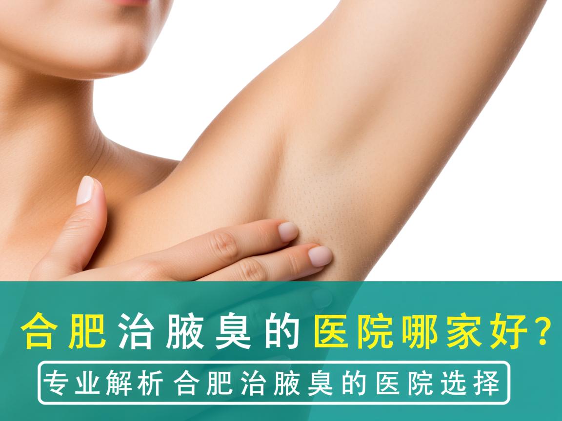 合肥治腋臭的医院哪家好？专业解析合肥治腋臭的医院选择