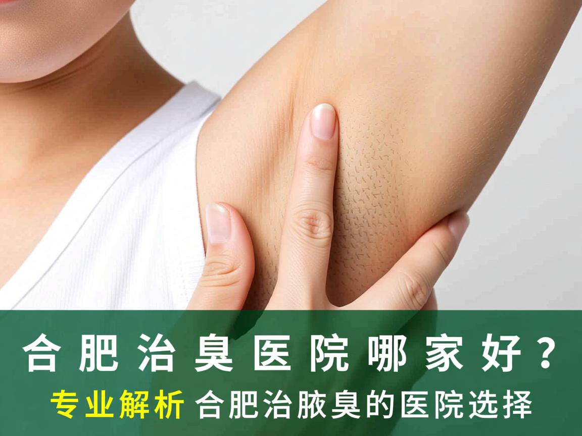 合肥治腋臭的医院哪家好？专业解析合肥治腋臭的医院选择