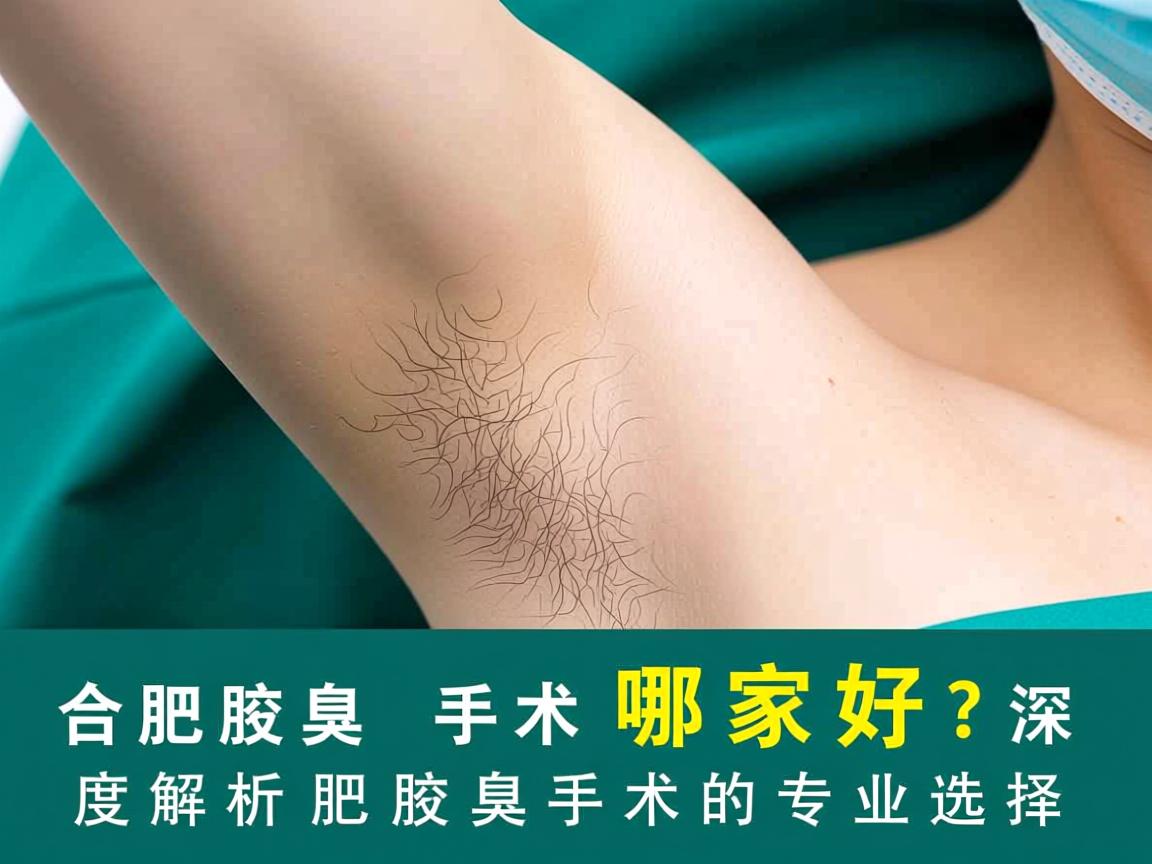 合肥腋臭手术哪家好？深度解析合肥腋臭手术的专业选择