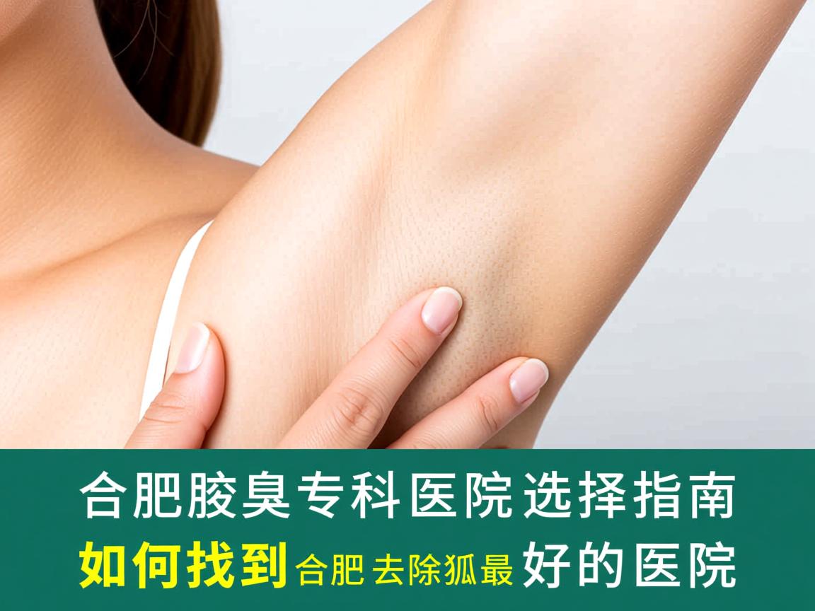 合肥腋臭专科医院选择指南，如何找到合肥去除狐臭最好的医院
