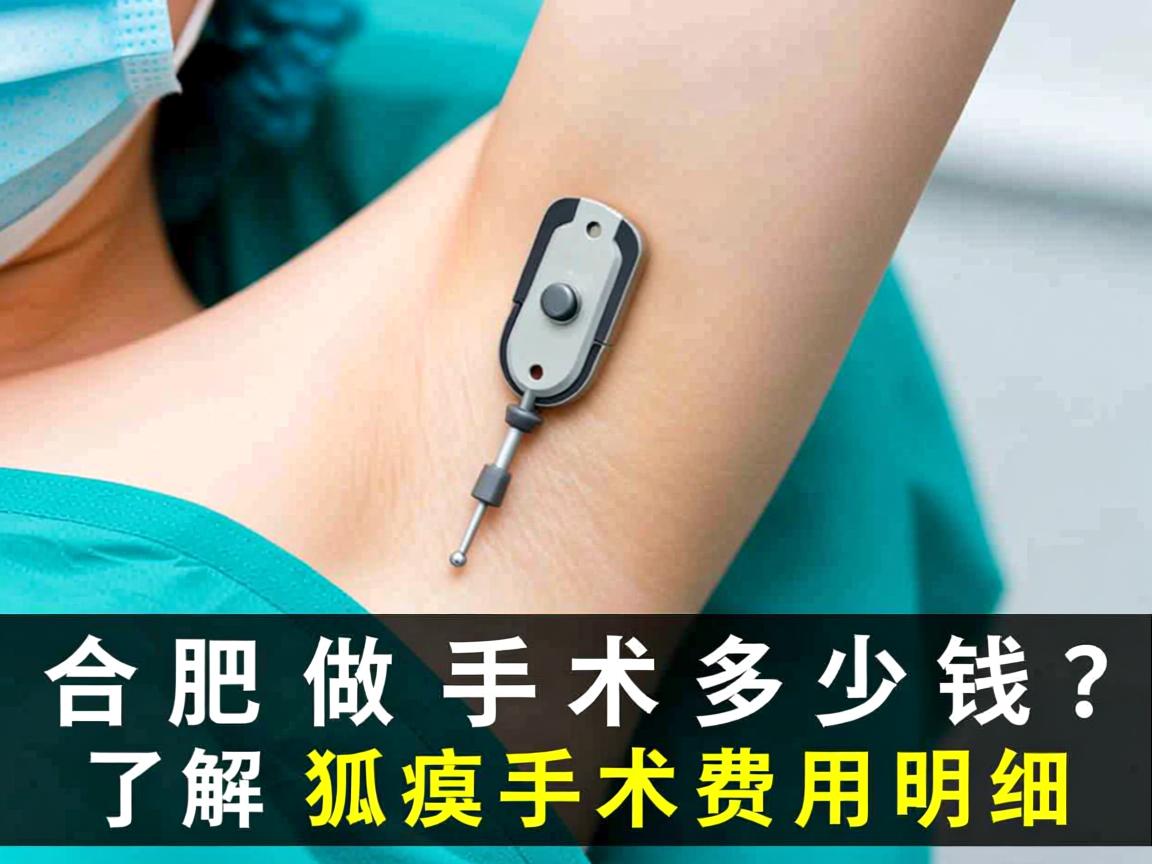 合肥做狐臭手术多少钱？了解狐臭手术费用明细