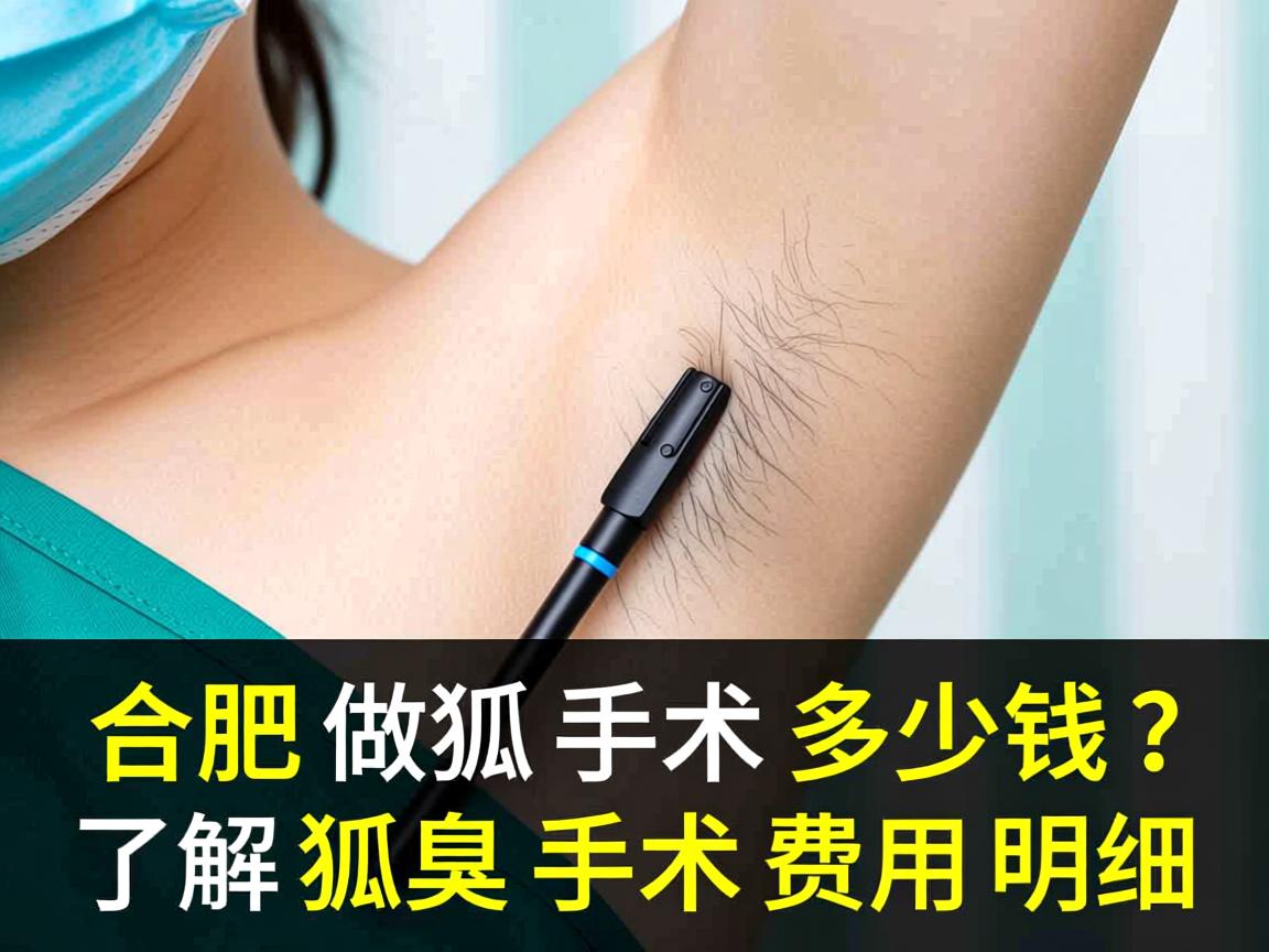 合肥做狐臭手术多少钱？了解狐臭手术费用明细