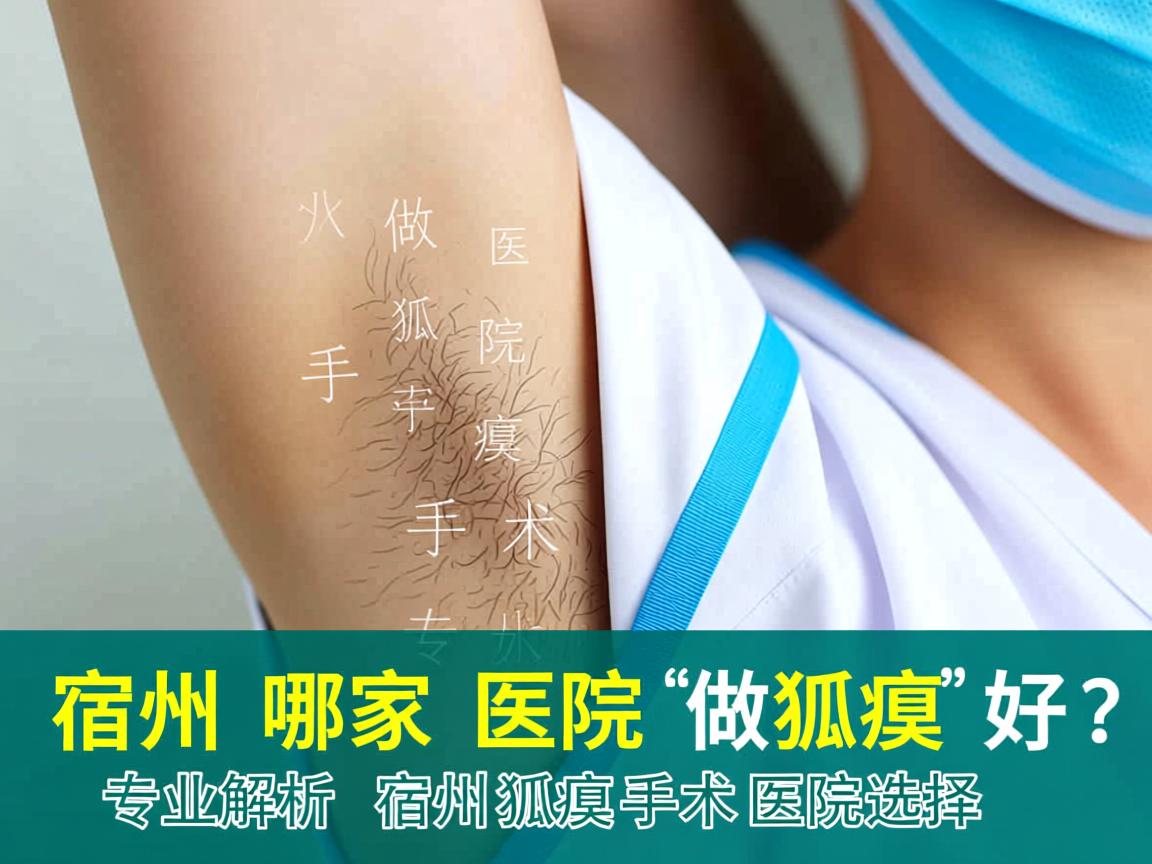 宿州哪家医院做狐臭手术好？专业解析宿州狐臭手术医院选择