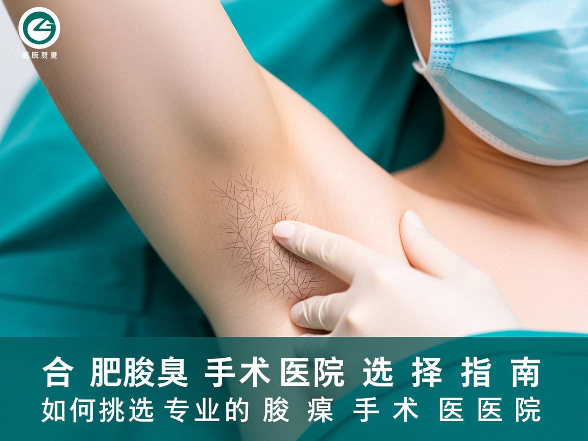 合肥腋臭手术医院选择指南，如何挑选专业的腋臭手术医院