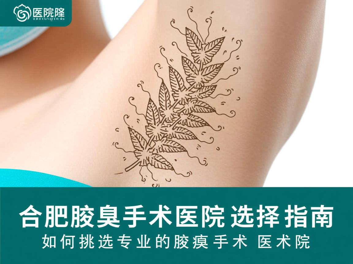 合肥腋臭手术医院选择指南，如何挑选专业的腋臭手术医院
