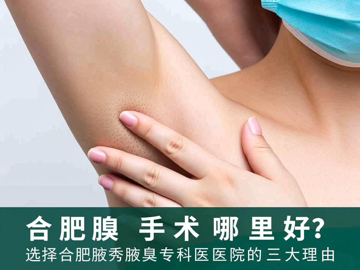 合肥腋臭手术哪里好？选择合肥腋秀腋臭专科医院的三大理由