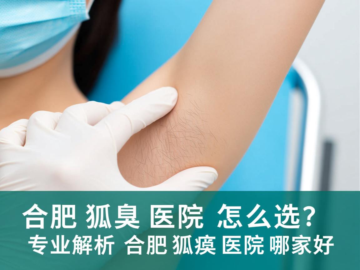 合肥狐臭医院怎么选？专业解析合肥狐臭医院哪家好