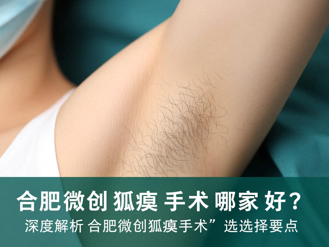 合肥微创狐臭手术哪家好？深度解析合肥微创狐臭手术的选择要点