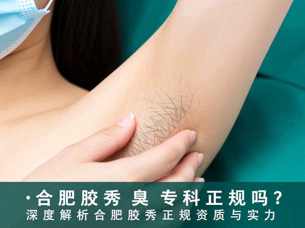 合肥腋秀腋臭专科正规吗？深度解析合肥腋秀正规资质与实力