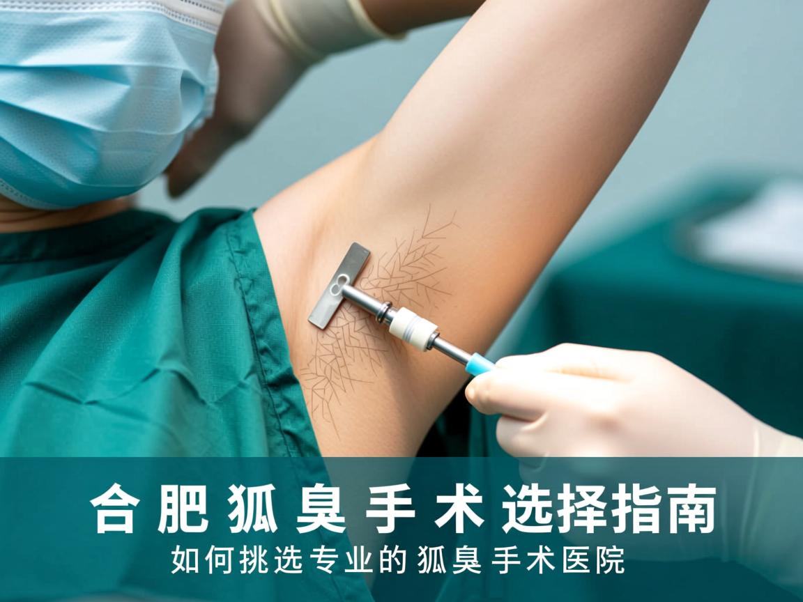 合肥狐臭手术选择指南，如何挑选专业的狐臭手术医院