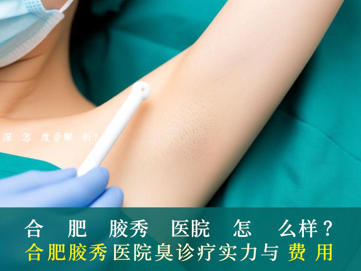 合肥腋秀医院怎么样？深度解析合肥腋秀医院的腋臭诊疗实力与费用