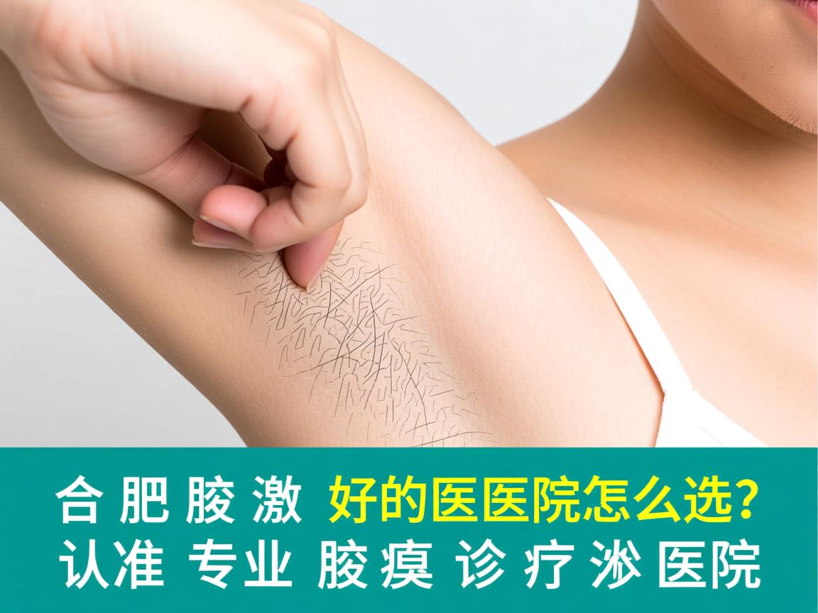 合肥腋臭激光好的医院怎么选？认准专业腋臭诊疗医院