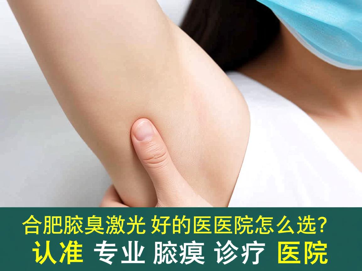合肥腋臭激光好的医院怎么选？认准专业腋臭诊疗医院